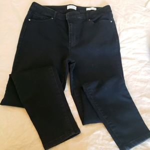 High rise ankle jeans